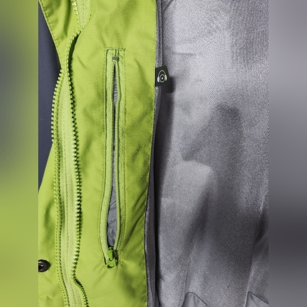Columbia Spring/Fall Jacket, Size Small, grey/white/green - Picture 2 of 8
